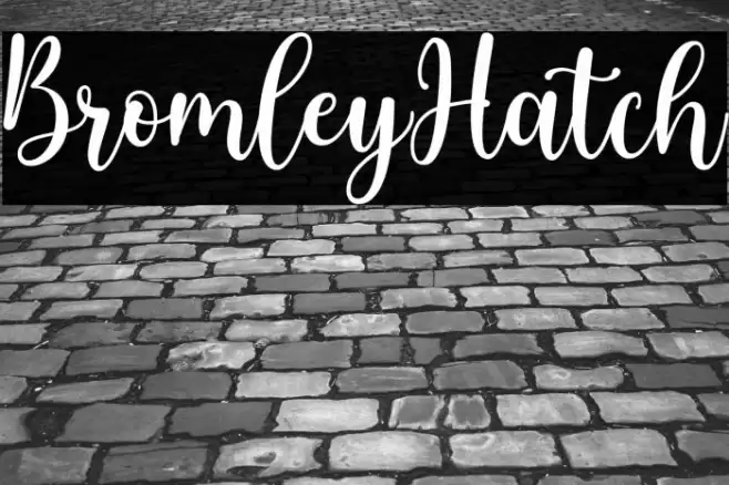 BromleyHatch Font examples