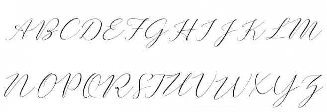 Bromo Plateau Script Schriftart Groß