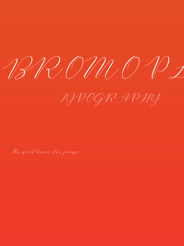 Bromo Plateau Script Poster