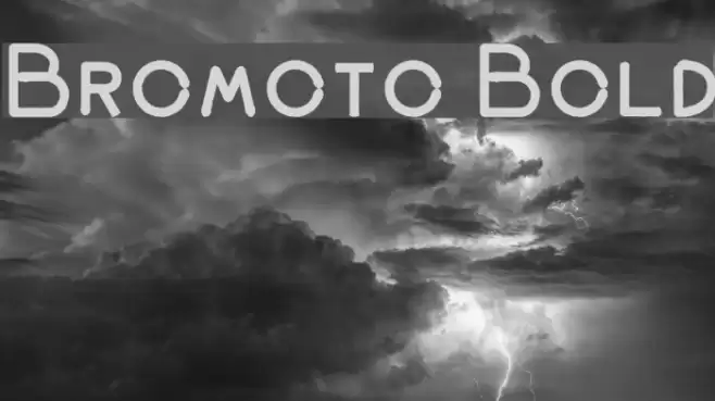 Bromoto Bold Font examples