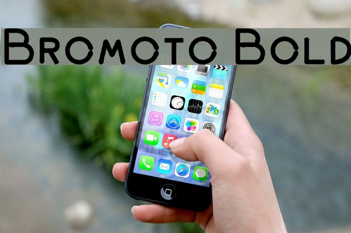 Bromoto Bold Font examples