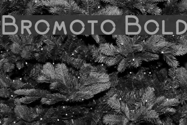 Bromoto Bold Font examples