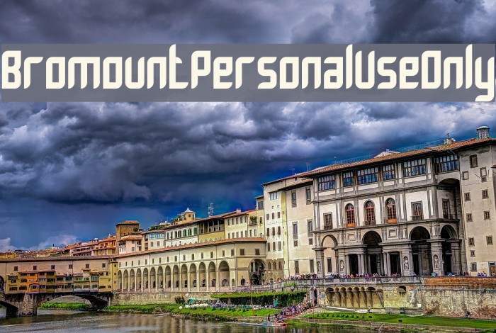 Bromount Personal Use Only Font examples