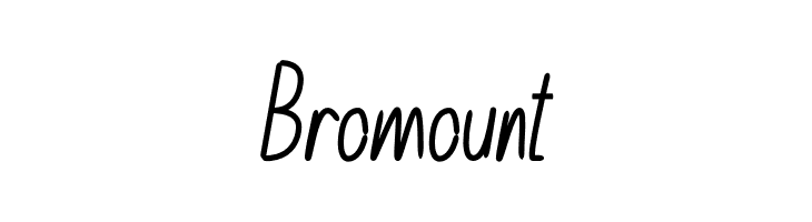 Bromount  Frei Schriftart Herunterladen