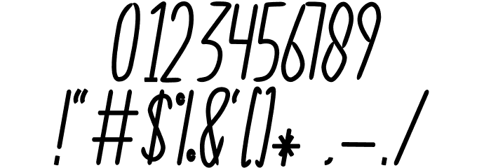 Bromount Font OTHER CHARS