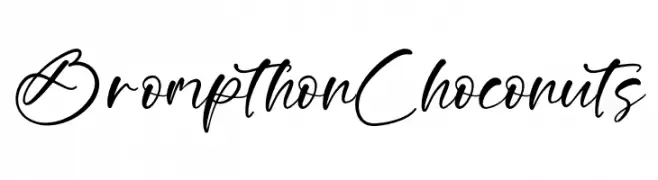 Brompthon Choconuts  Free Fonts Download