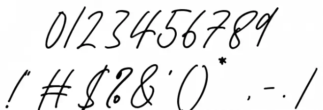 Bromrose Sands DEMO Font OTHER CHARS