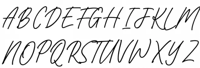 Bromrose Sands DEMO Caratteri MAIUSCOLE