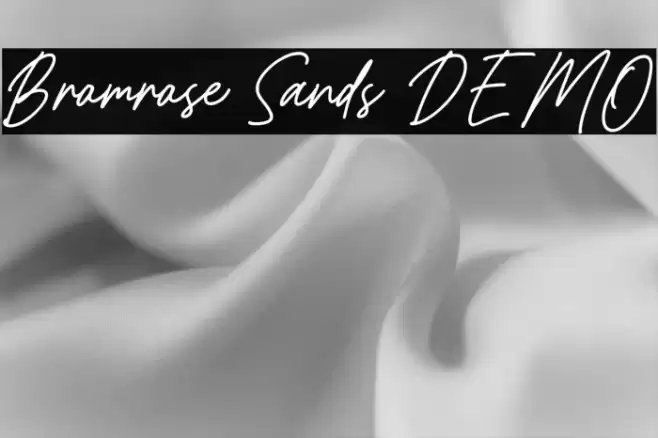 Bromrose Sands DEMO Font examples