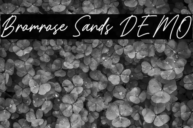 Bromrose Sands DEMO Font examples