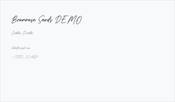 Bromrose Sands DEMO Business Card
