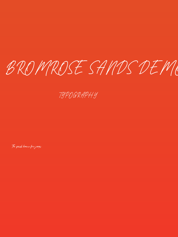 Bromrose Sands DEMO Poster