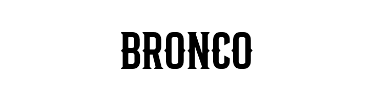 Bronco  font caratteri gratis