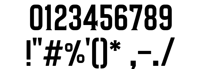 Bronco Font OTHER CHARS