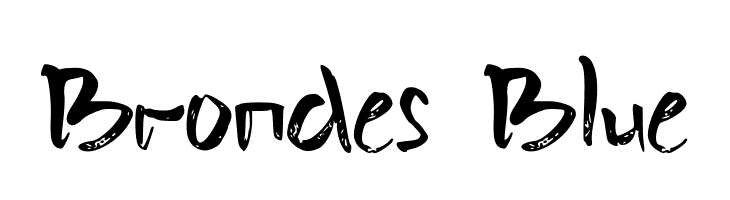 Brondes Blue  Скачать бесплатные шрифты