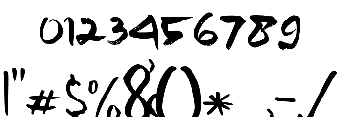 Brondes Blue Font OTHER CHARS