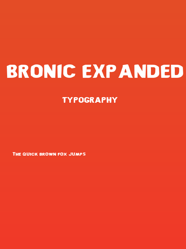 Bronic Expanded Poster