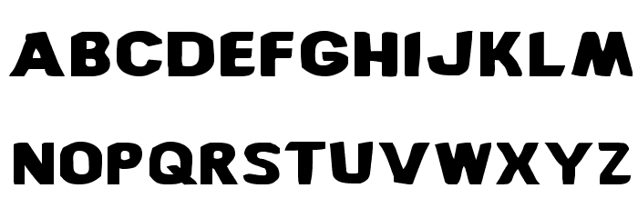Bronic Expanded Font LOWERCASE