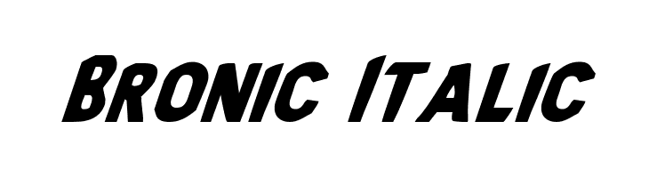 Bronic Italic  免费字体下载
