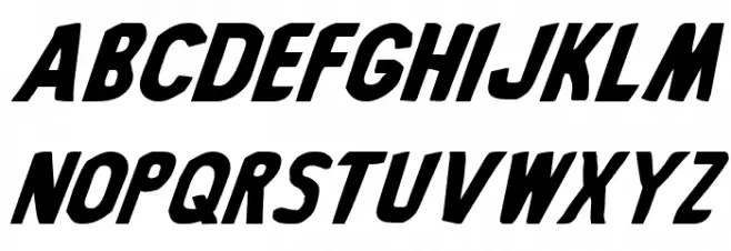 Bronic Italic 字体 大写