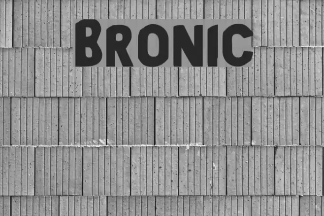 Bronic Caratteri examples