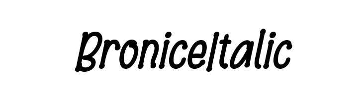 Bronice Italic  baixar fontes gratis