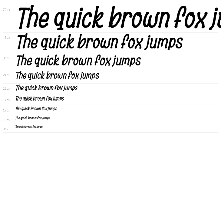 Bronice Italic Waterfall