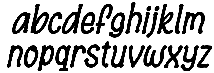 Bronice Italic Font LOWERCASE