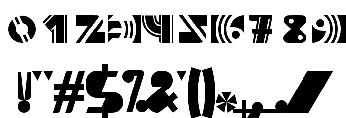 Bronium Font OTHER CHARS