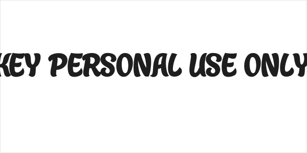 Bronkey PERSONAL USE ONLY Bold Logo