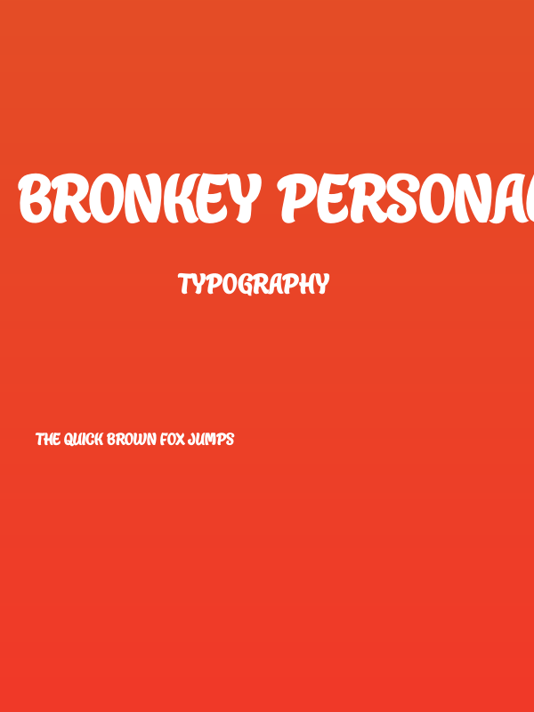 Bronkey PERSONAL USE ONLY Bold Poster