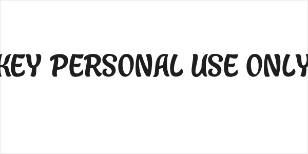 Bronkey PERSONAL USE ONLY Thin Logo