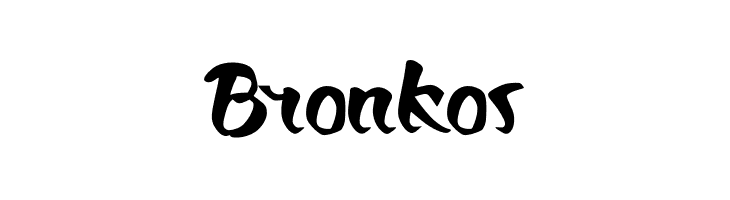 Bronkos Шрифта