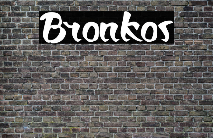 Bronkos Font examples