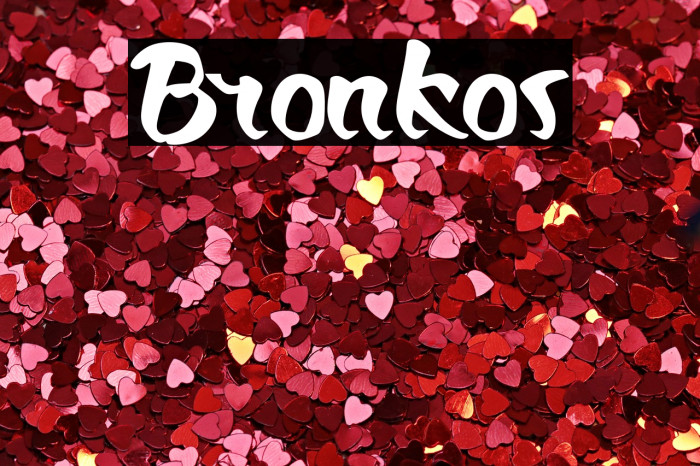 Bronkos Font examples