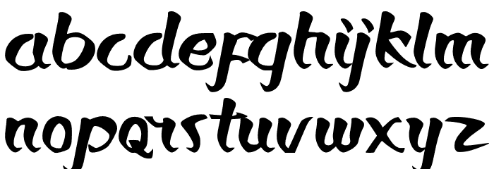 Bronkos Font LOWERCASE
