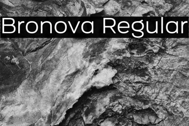 Bronova Regular Font examples