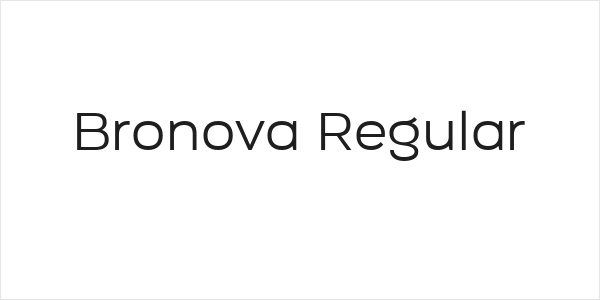 Bronova Regular Logo