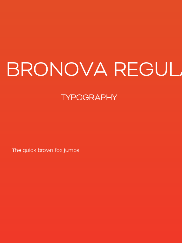 Bronova Regular Poster