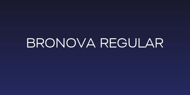 Bronova Regular Social Header