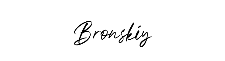 Bronskiy  フリーフォントのダウンロード