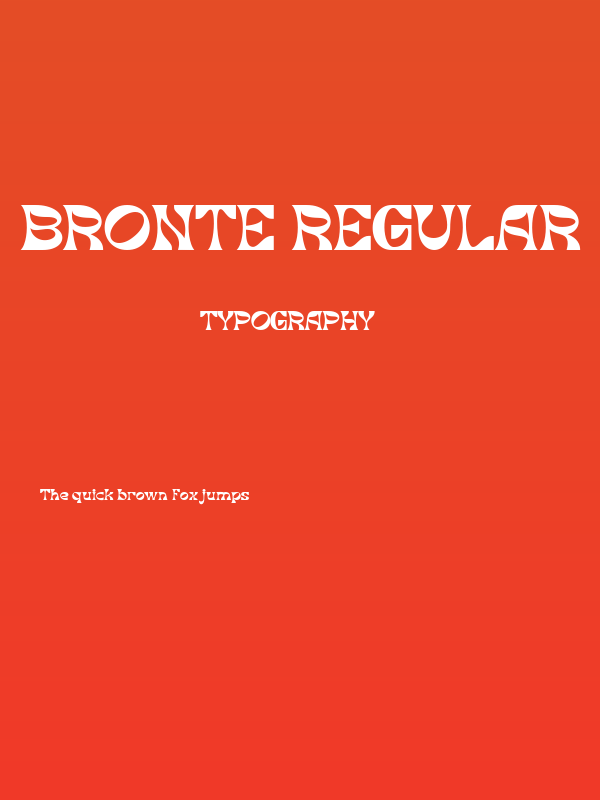 Bronte Regular Poster
