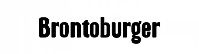 Brontoburger  Frei Schriftart Herunterladen