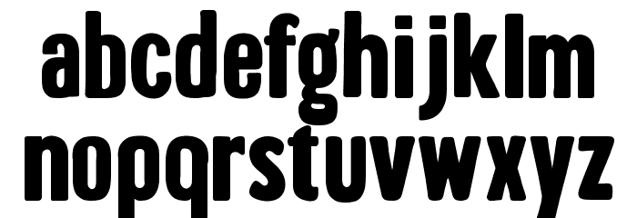 Brontoburger Font LOWERCASE