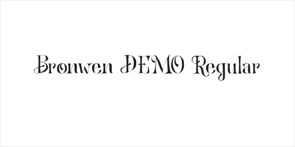 Bronwen DEMO Regular Logo