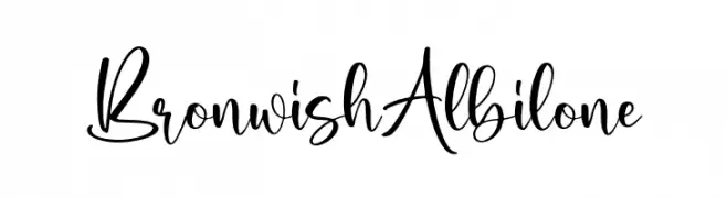 Bronwish Albilone  Frei Schriftart Herunterladen