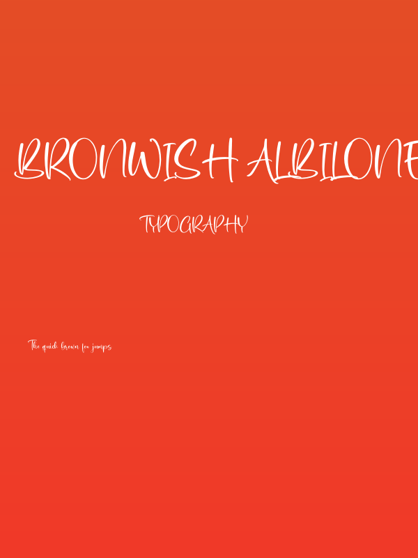 Bronwish Albilone Poster