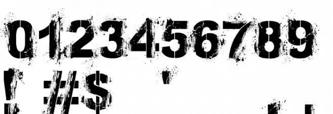 Bronx Bystreets Font OTHER CHARS