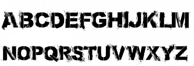 Bronx Bystreets Font UPPERCASE