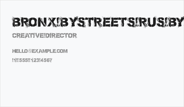 Bronx Bystreets(RUS BY LYAJKA) Business Card